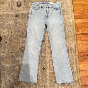 rag & bone Light Wash Ankle Flare Jeans
